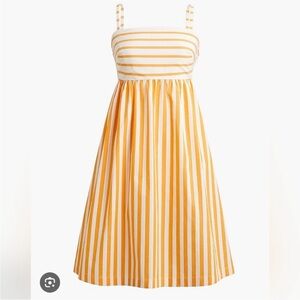 J Crew Factory- Tie Back Stripe Spaghetti Strap Dress- NWT- Size 4